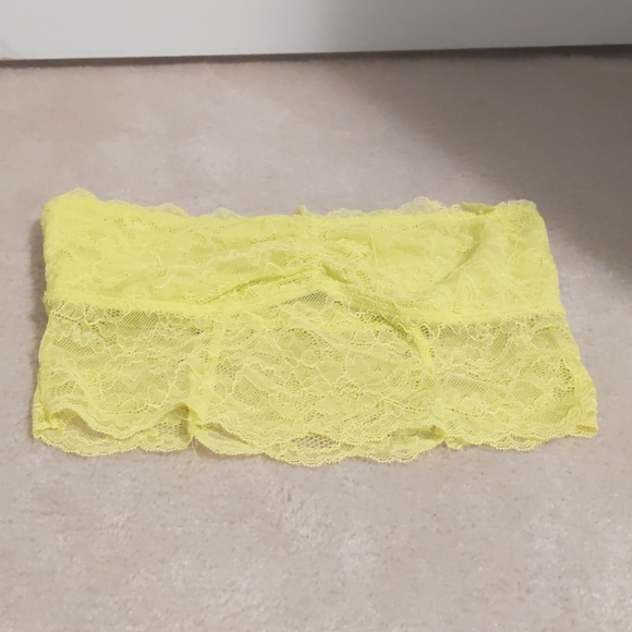 American eagle neon yellow lace bandeau - Picture 2 of 3